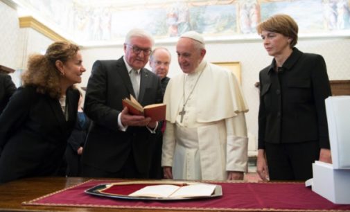 Alemania: El Papa recibe al presidente de República, Frank-Walter Steinmeier