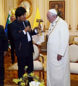 El Papa en el palacio presidencial 1