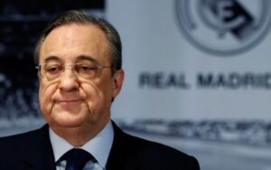 Escudo Real Madrid. Florentino Pérez