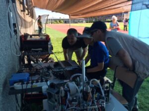Globos aerostáticos.Investigadores en Majadahonda