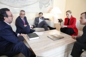 CIFUENTES se reúne con el Presidente y otros representantes de la ONCE. Foto: D.Sinova / Comunidad de Madrid