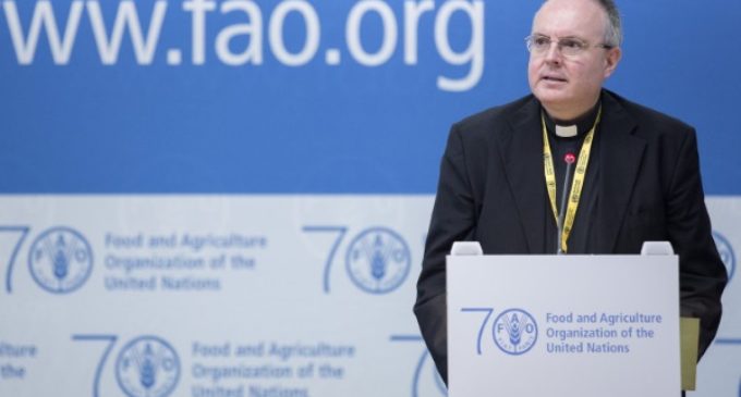 Pesca y acuicultura: Intervención de Monseñor Fernando Chica ante la FAO