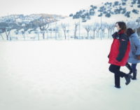 Díaz Ayuso visita la zona del sureste para evaluar los daños tras la nevada