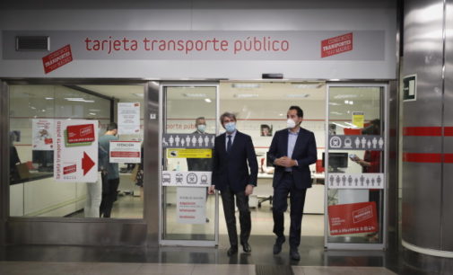 Aguado anuncia que la Comunidad compensará los abonos transporte que no se han podido utilizar durante la alerta sanitaria