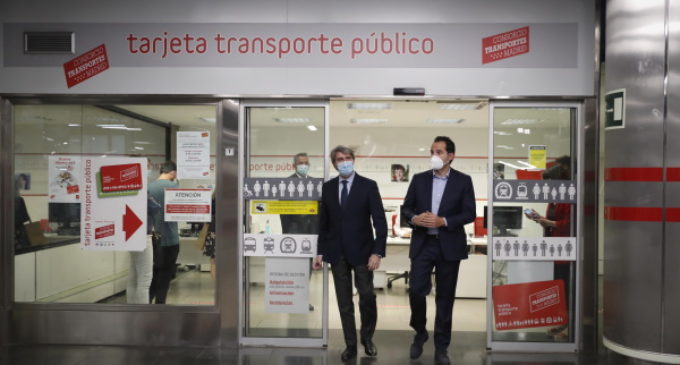 Aguado anuncia que la Comunidad compensará los abonos transporte que no se han podido utilizar durante la alerta sanitaria