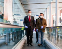 Aguado visita el hospital temporal de la Comunidad de Madrid en IFEMA para pacientes de coronavirus
