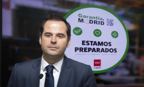 Aguado presenta el sello Garantía.Madrid para fomentar las buenas prácticas de las empresas de la región
