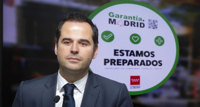 Aguado presenta el sello Garantía.Madrid para fomentar las buenas prácticas de las empresas de la región