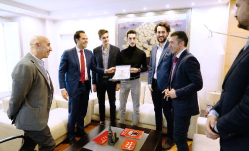 Aguado recibe a los tres taekwondistas madrileños que competirán en Tokio 2020