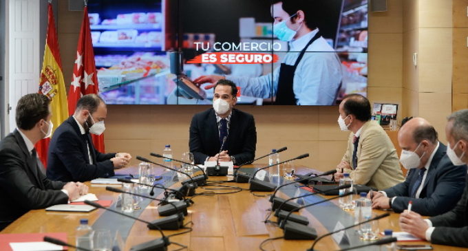 Aguado se reúne con el sector comercial: “Trabajamos para levantar restricciones”