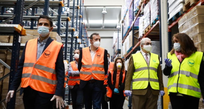 La Comunidad se interesa por la labor humanitaria de Banco de Alimentos y anima a los madrileños a participar en la Operación Kilo virtual
