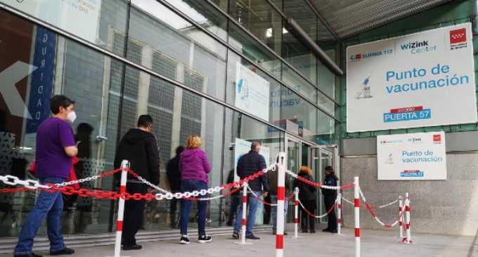 La Comunidad de Madrid amplía hoy el sistema de autocitación para vacunarse contra el COVID-19 a personas de 38 y 39 años