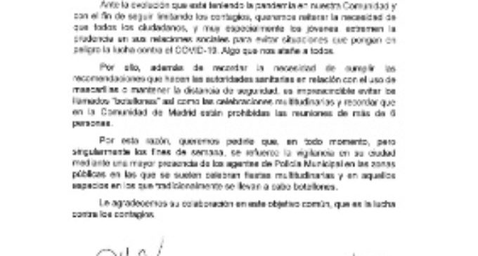 La Comunidad pide a los aytos. de la región reforzar la vigilancia para combatir el botellón y las fiestas multitudinarias
