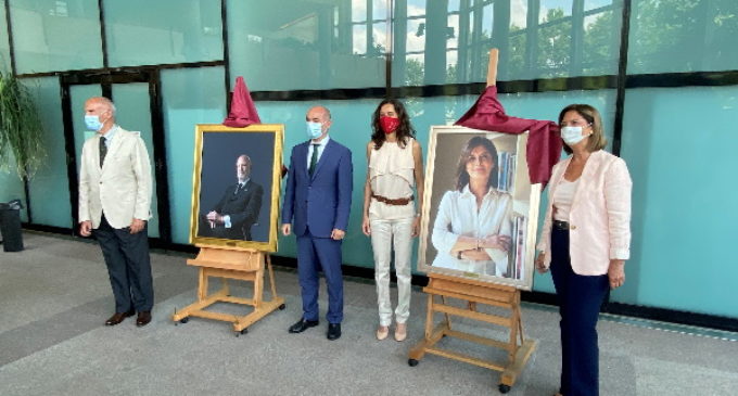 La Comunidad, en la presentación de los retratos de los ex presidentes de la Asamblea de Madrid José Ignacio Echeverría y Paloma Adrados
