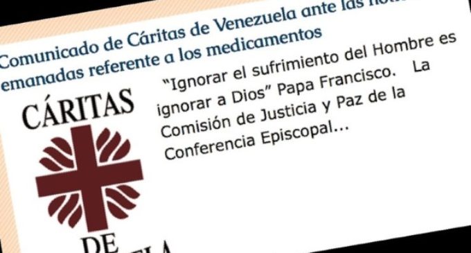 Venezuela: El Gobierno confisca medicinas enviadas a Cáritas