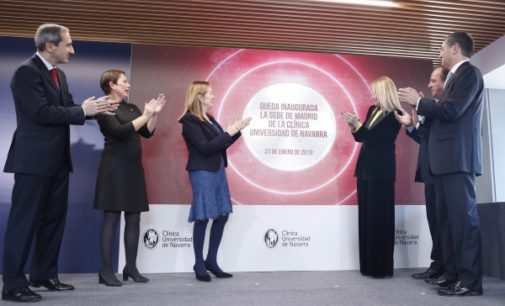 Cifuentes afirma que la apertura en Madrid de la Clínica Universidad de Navarra refuerza la posición de liderazgo de la región en el ámbito sanitario