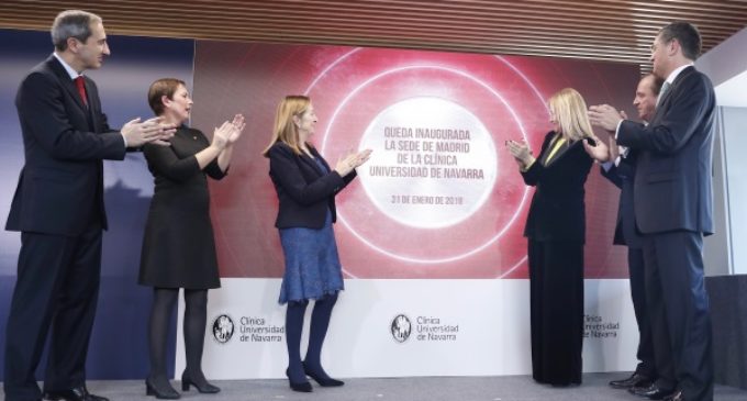 Cifuentes afirma que la apertura en Madrid de la Clínica Universidad de Navarra refuerza la posición de liderazgo de la región en el ámbito sanitario