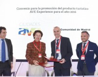 La Comunidad de Madrid firma un convenio para fomentar viajes personalizados a la región en AVE
