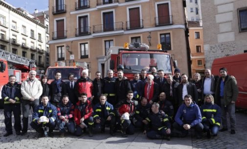 El convoy “Madrid con Siria” parte con el material donado por Comunidad, Ayuntamiento y Bomberos Unidos Sin Fronteras