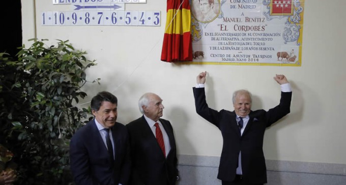 Homenaje de La Comunidad de Madrid a Manuel Benítez “El Cordobés”