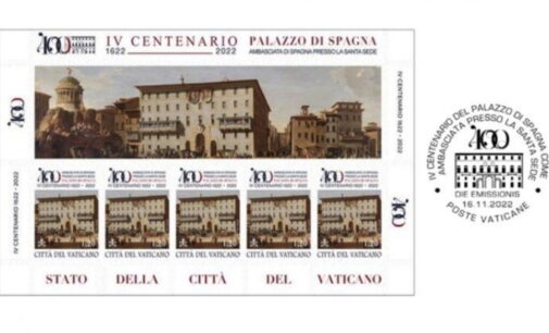 Correos Vaticanos emite un sello para conmemorar 400 años del Palacio de España