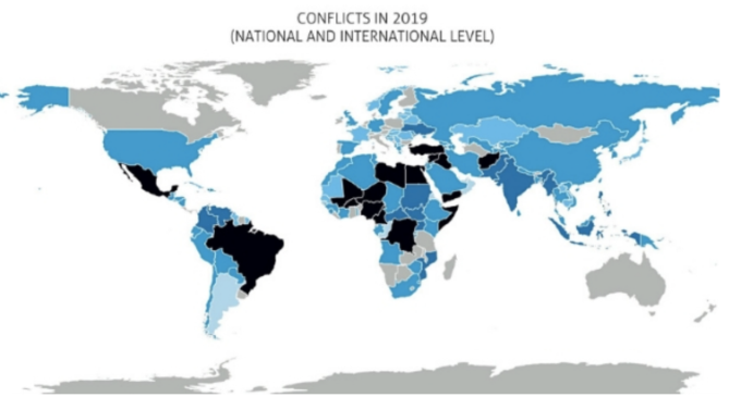 ¿Cuántas guerras hay en el mundo en 2022?