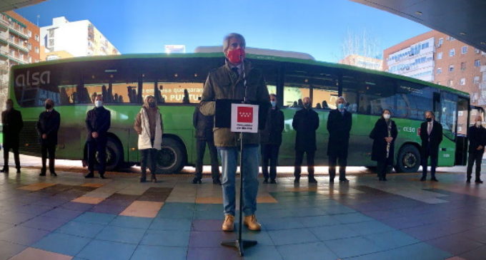 Desplegado el 100% de las líneas de autobuses interurbanos del Consorcio de Transportes de Madrid