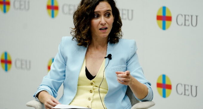 Díaz Ayuso: “Mientras Madrid siga siendo faro para los demás, hay esperanza”