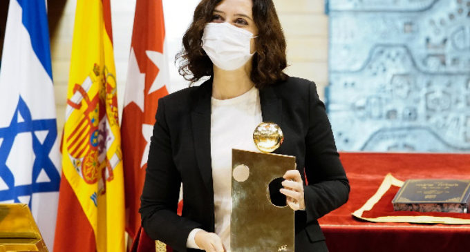 Díaz Ayuso: “no es casual que los enemigos de la libertad sean los mismos que profesan un odio irracional contra Israel”