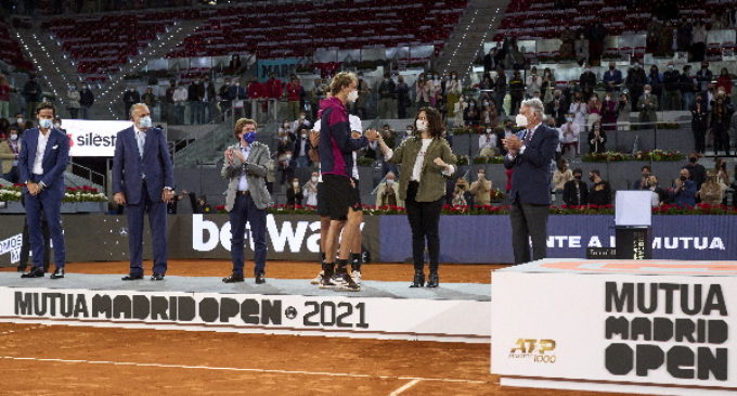 Díaz Ayuso asiste a la Final del Mutua Madrid Open