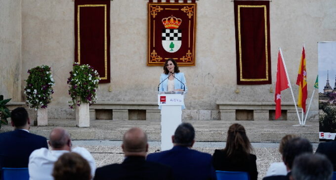 Díaz Ayuso celebra la proclamación de Nuevo Baztán como uno de los pueblos más bonitos de España