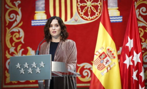 Díaz Ayuso define 2020 en cinco palabras: “Dolor, extenuación, solidaridad, responsabilidad y gratitud”