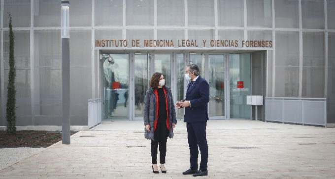 Díaz Ayuso inaugura el Instituto de Medicina Legal: “Hoy empieza el proyecto de la Ciudad de la Justicia”