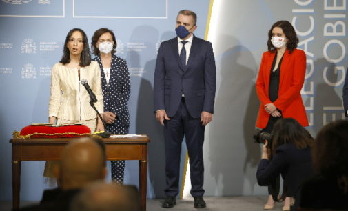 Díaz Ayuso pide a la nueva delegada de Gobierno colaboración en la lucha contra el COVID-19