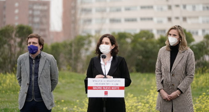 Díaz Ayuso presenta el proyecto hidráulico para empezar por los “cimientos” de Madrid Nuevo Norte