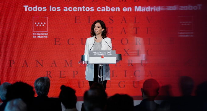 Díaz Ayuso presenta la Oficina del Español, “la mayor apuesta de una Administración para defender y potenciar nuestro idioma”