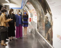 Díaz Ayuso presenta las nuevas pinturas que decoran la Estación del Arte de Metro y que buscan “acercar a los viajeros nuestra gran riqueza cultural e histórica”