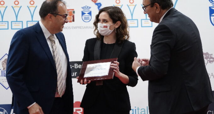 Díaz Ayuso recibe el galardón Ciudad de Leganés