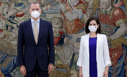 Díaz Ayuso, recibida en audiencia por su Majestad el Rey Felipe VI en el Palacio de la Zarzuela