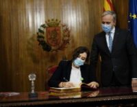 Díaz Ayuso se reúne con el alcalde de Zaragoza y destaca el papel del municipalismo durante la pandemia