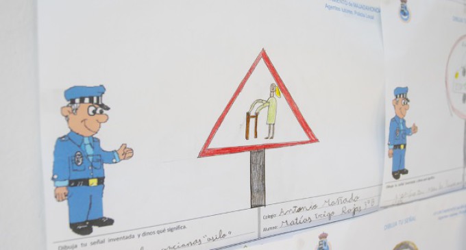 Más de 400 niños de Majadahonda dibujan la versión más original de las señales de tráfico