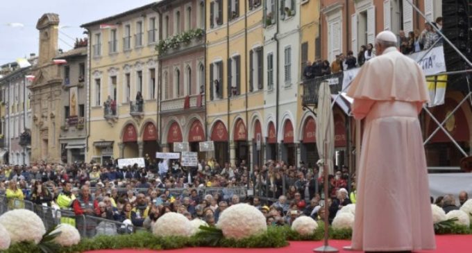 Discurso del Papa en la plaza del Pueblo, en Cesena
