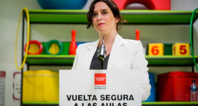 Díaz Ayuso anuncia 9.000 nuevas plazas educativas públicas entre 2020 y 2021 con una inversión de 105 millones