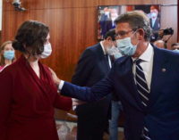 Díaz Ayuso asiste a la toma de posesión de Núñez Feijóo como presidente de la Xunta de Galicia