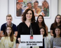 Díaz Ayuso defiende la igualdad de oportunidades en Educación con la entrega de los nuevos Cheques Bachillerato