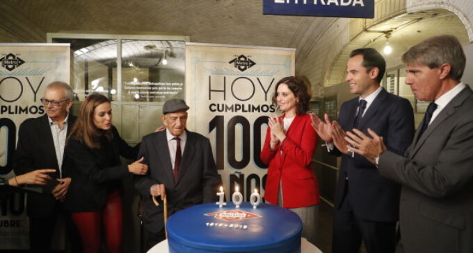 Díaz Ayuso, en el Centenario de Metro: “Debemos sentirnos orgullosos de un transporte que es la envidia del mundo”