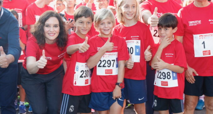 Díaz Ayuso, en la carrera solidaria ‘Corre por el niño’ organizada por el Hospital Niño Jesús