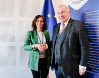 Díaz Ayuso ofrece en Europa la experiencia de Canal y del 112 para afrontar los desafíos del medio ambiente y la seguridad