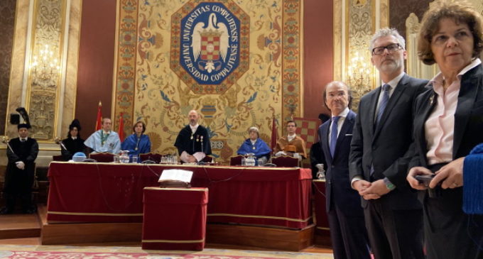 Eduardo Sicilia, en los actos de la festividad de Santo Tomás de Aquino, patrón de las Universidades