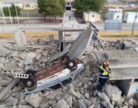 El Grupo de Emergencia y Respuesta Inmediata de la Comunidad interviene en un simulacro de terremoto